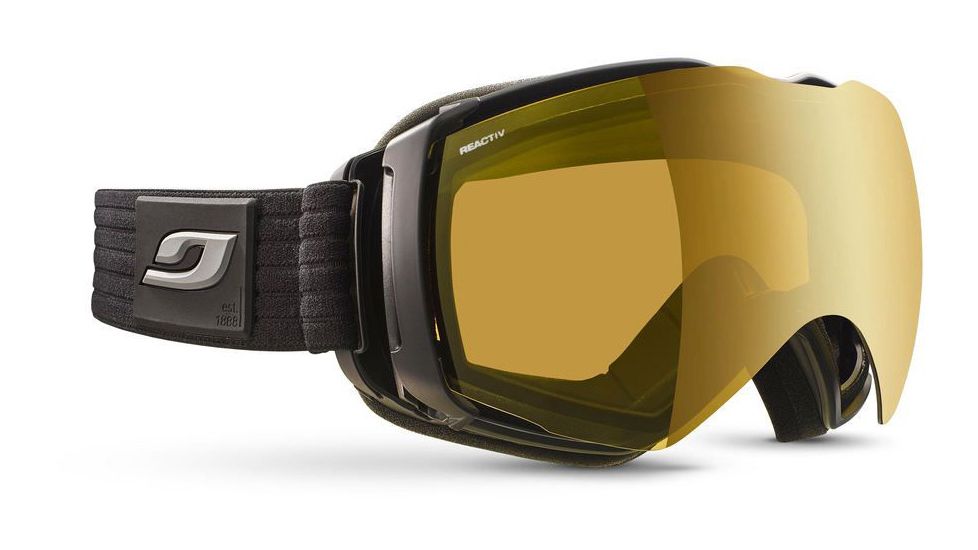 Julbo Aerospace Snow Goggles, Full Black, Reactiv Performance 1-3 HC Lens, Large, J74034149