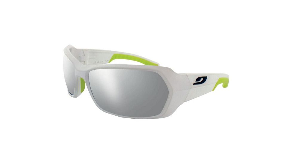 Julbo Dirt Sunglasses, White/Apple Green Frame With Spectron 4 Lenses 3691211