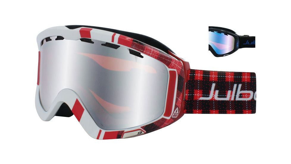 Julbo Down Rx Insert Goggles OTG - Black/Blue Frame, Multilayer Blue/Orange tint lens 79612141