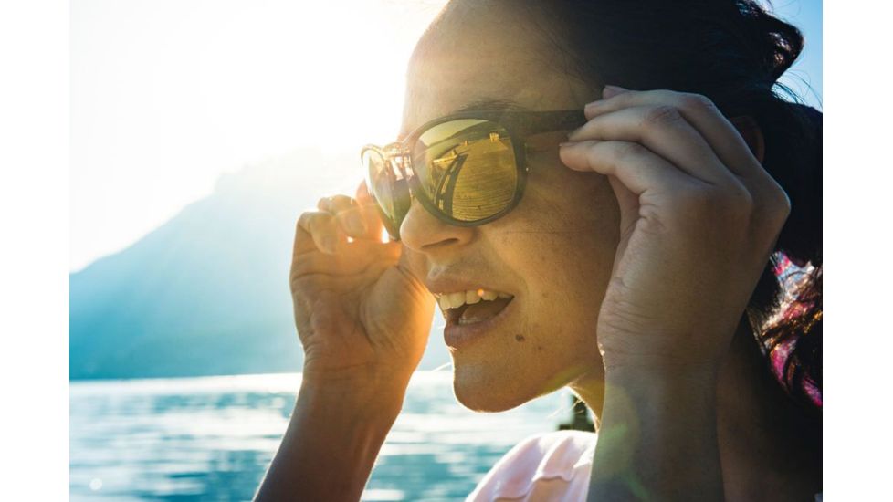 Julbo Elevate Sunglasses Brown Deco/Black Frame with Polarized 3CF Lenses, J5169151