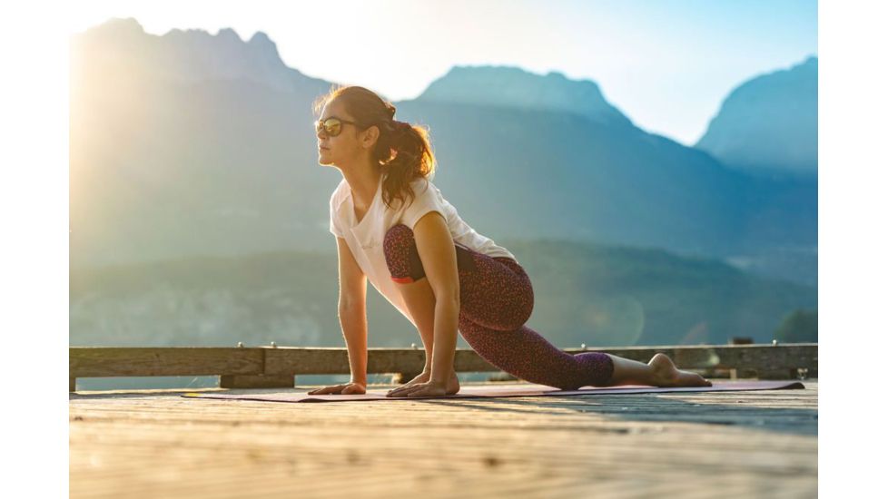 Julbo Elevate Sunglasses Brown Deco/Black Frame with Polarized 3CF Lenses, J5169151