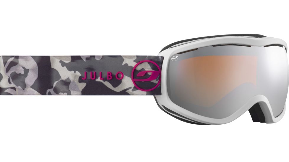 Julbo EQUINOX Goggles White marbrure with Orange Lenses, Large J74912106