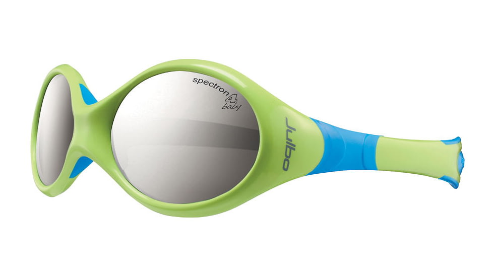 Julbo Looping 2 Kids Sunglasses, Lime/Blue Frame w/Spectron 4 Baby Lenses 3322316