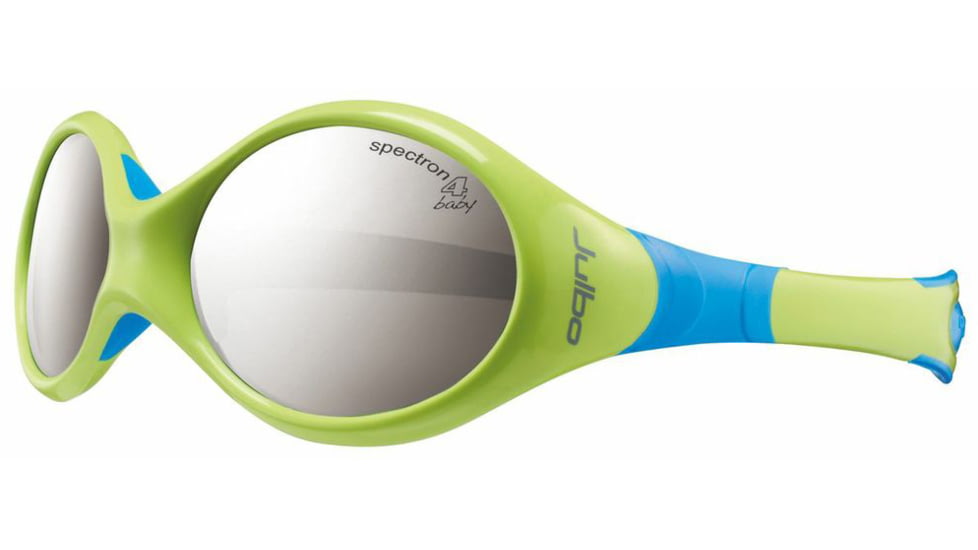 Julbo Looping 2 Kids Sunglasses, Lime/Blue  w/ Spectron 4 Baby Lenses 3322316C