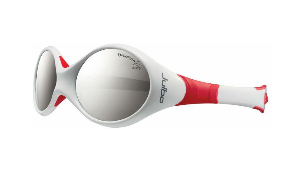 Julbo Looping 2 Kids Sunglasses, White/Red w/ Spectron 4 Baby Lenses 332111C