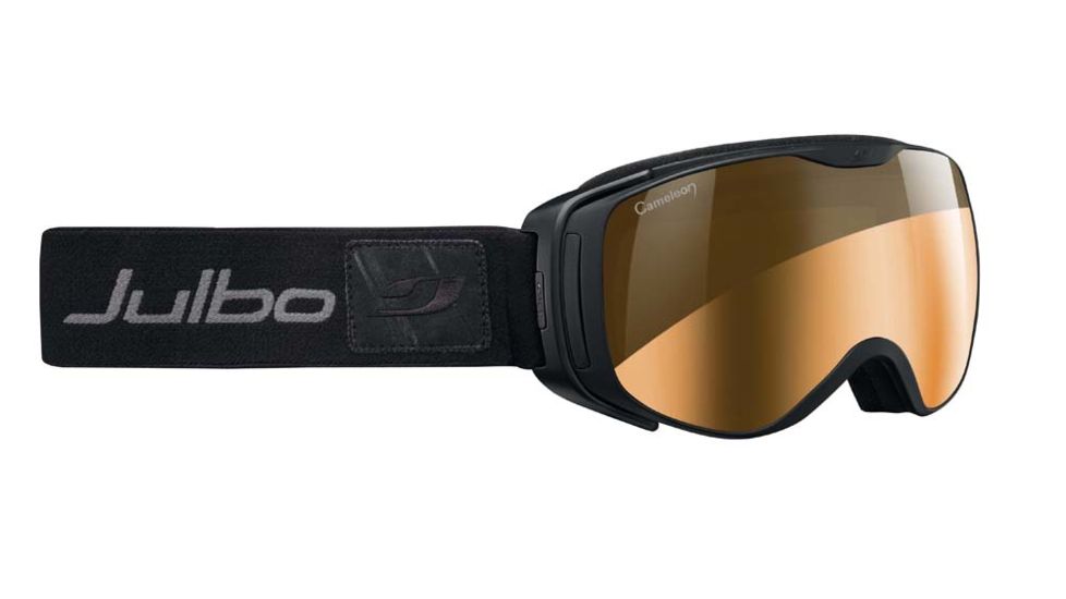 Julbo Luna Goggles, Black w/Camel Double Spherical Lenses And A Silver Flash Treatment 72850143