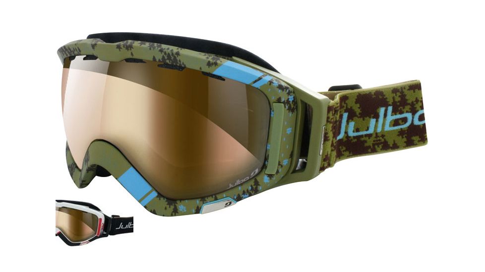 Julbo Orbiter Rx Insert Goggles - White/Red/Black Frame, Zebra Lens 72031111
