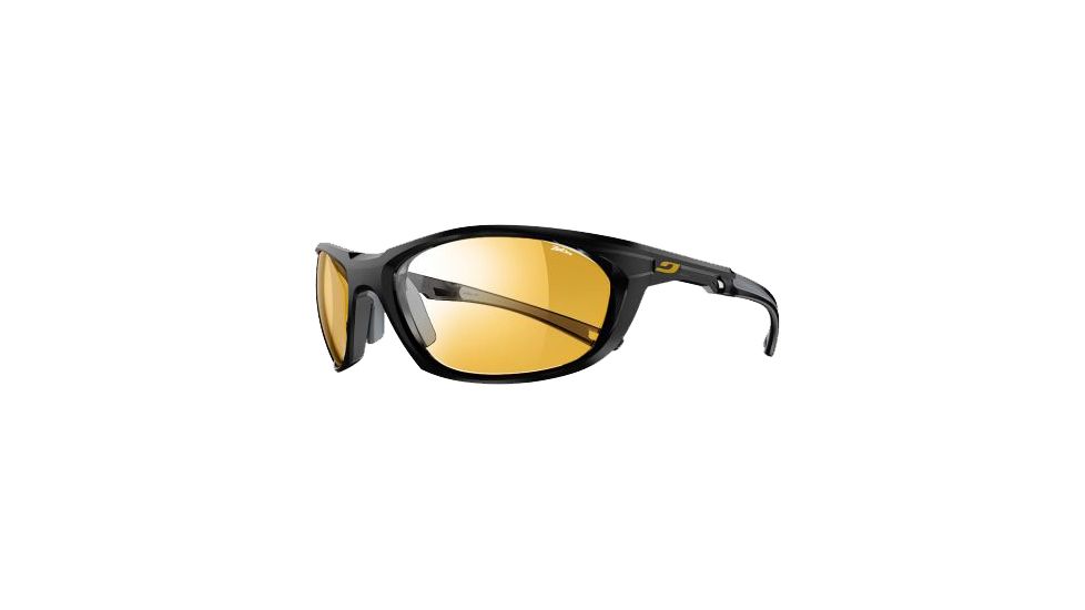 Julbo Race 2.0 Sunglasses,Shiny Black Frame,Zebra Lens J4823114