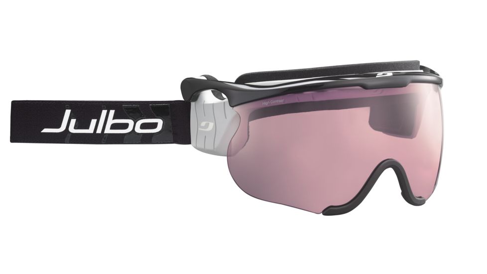 JULBO Sniper L Ski Goggles,Black/Grey Ski Goggles,Vermillion Lenses, Standard 70029145