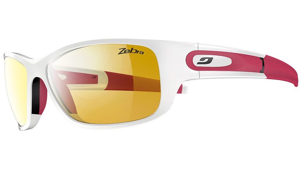 Julbo Stony Sunglasses, White Frame Frame w/Zebra Lenses 4593111