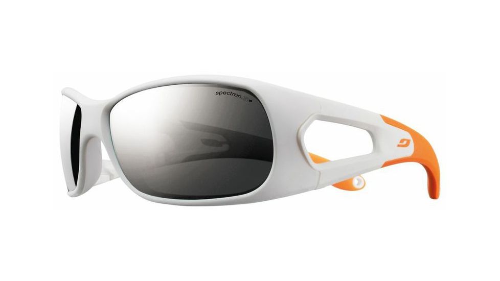 Julbo Trainer Kids Sunglasses, White/Orange w/ Spectron 3+ Lenses 4541111