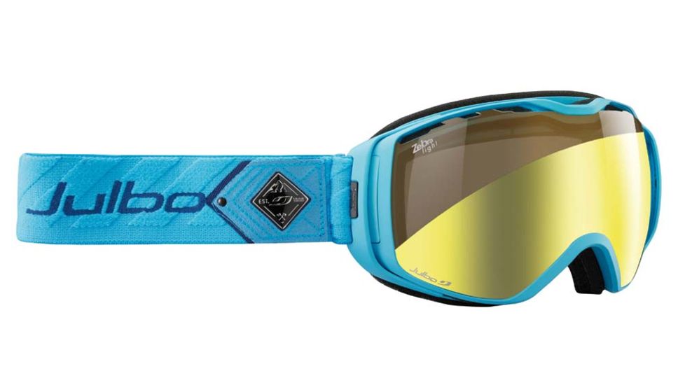 Julbo Universe Goggles, Blue w/Zebra Light Double Spherical Lenses And A Light Gold Flash Treatment 73631364