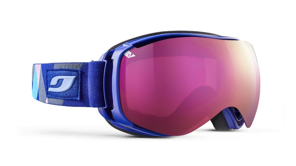 Julbo Ventilate Goggles, Blue Kaleido with Pink, Large, J75512127