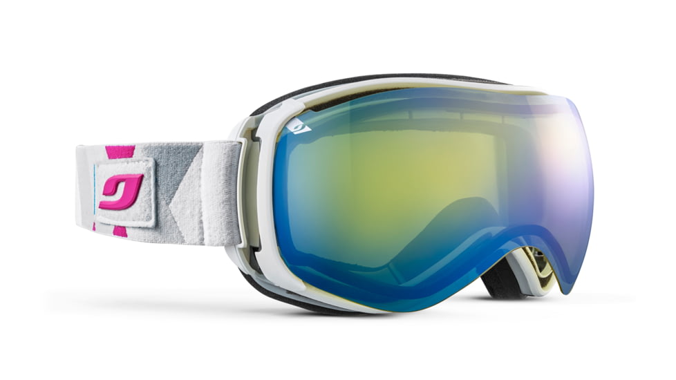 Julbo Ventilate Goggles, White/Blue/Pink with Yellow, Large, J75512117