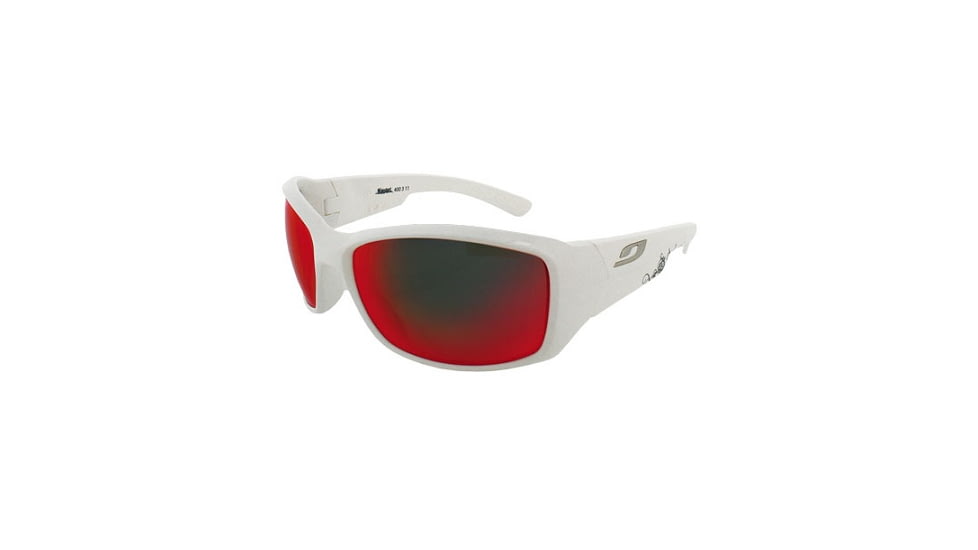 Julbo Whoops Sunglasses, Shiny White Frame w/ Spectron 3+ Lenses 4002011