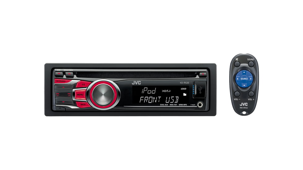 JVC Mobile KDR520 USB/CD Receiver w/ Dual AUX Inputs