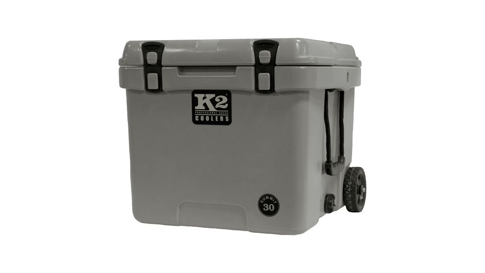 K2 Coolers Summit Series 30 Qt Steel Grey W/ Wheels
