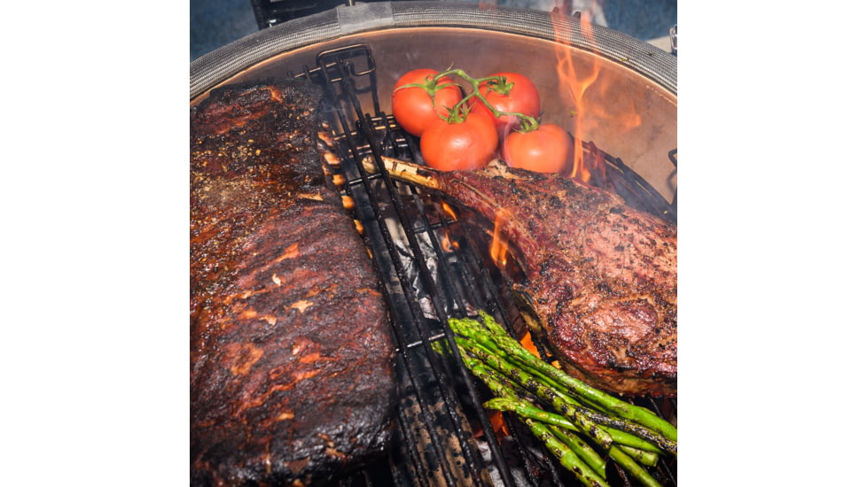 Kamado Joe Classic II 18 inch Charcoal Grill, Ceramic, Red, Medium, KJ23RHC