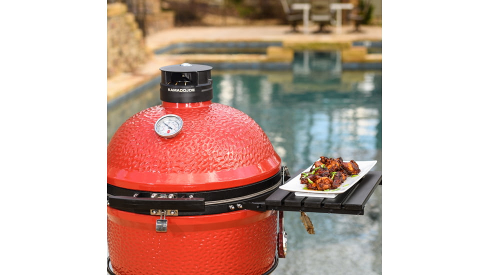 Kamado Joe Classic II 18 inch Charcoal Grill, Ceramic, Red, Medium, KJ23RHC