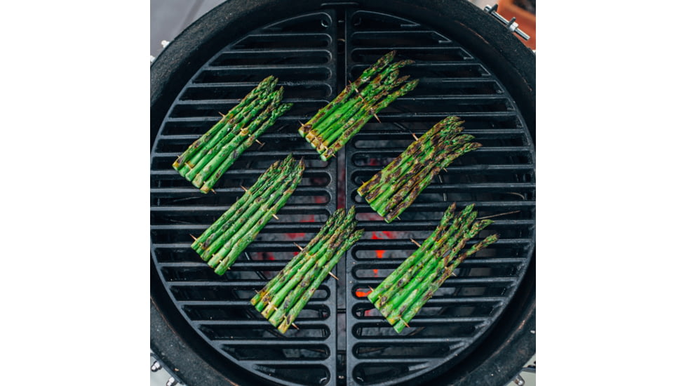 Kamado Joe Classic Joe Half Moon Cast Iron Cooking Grate, Black, Medium, KJ-HCICG