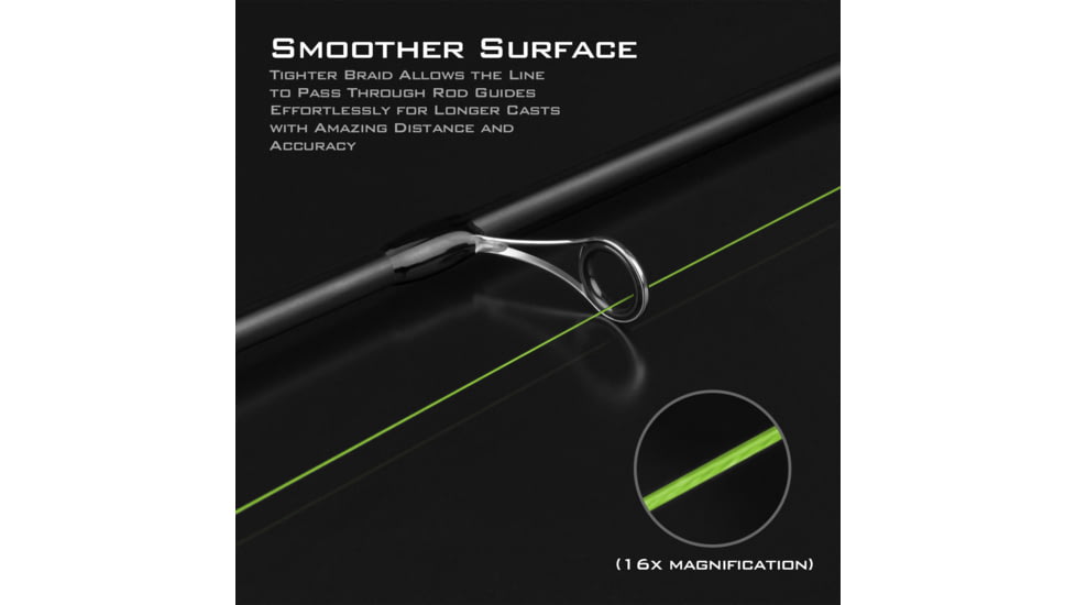 Kast King 13X Finesse Braided Fishing Line, Chartreuse, 12 lb/150 yd, KKLIBRDKP13XF150YCT1