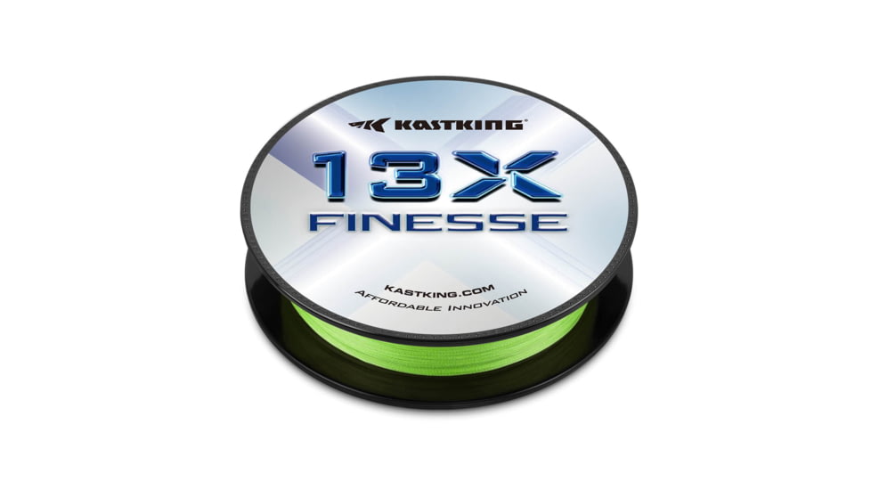 Kast King 13X Finesse Braided Fishing Line, Chartreuse, 12 lb/150 yd, KKLIBRDKP13XF150YCT1