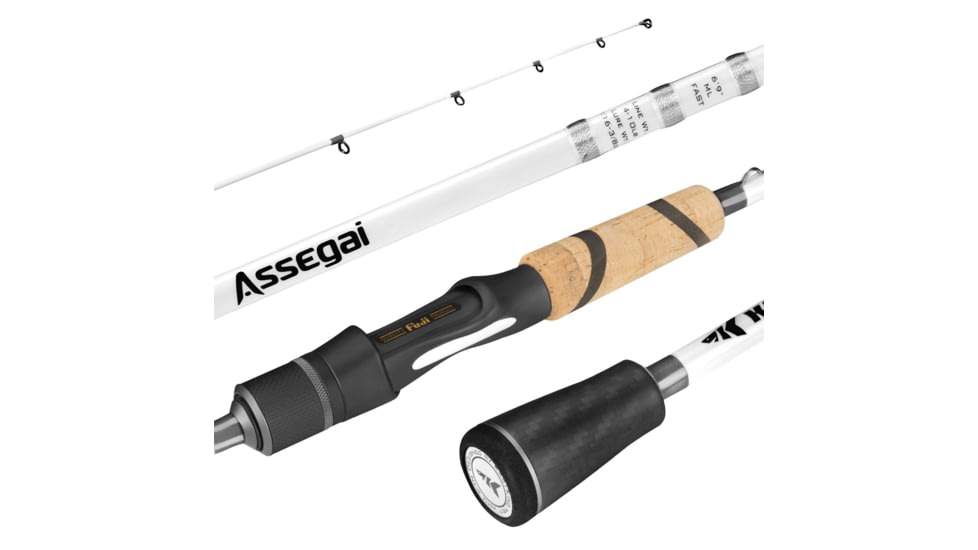 Kast King Assegai Technique Bass Fishing Rods, 69 / Fast-Medium-Light-Finesse Spin-1PC, KKRDSPNASG69FS1