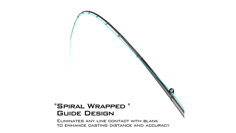 Kast King Cliff Crochet Spirale Series Bass Rods, 7 3 1pc Moderate-Medium, KKRDCSTSPR73M1