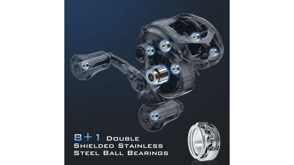 Kast King Kapstan Elite Size 300 Double Handle Baitcasting Reel, Right, KKRLCSTKPPW54RSI