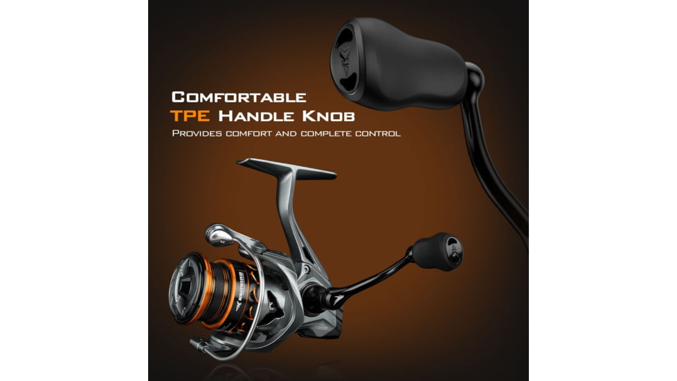 Kast King Kestrel 1000 SFS Carbon Body Spinning Reel, 6.2:1, 4.6oz, KKRLSPNKSSFS10GS