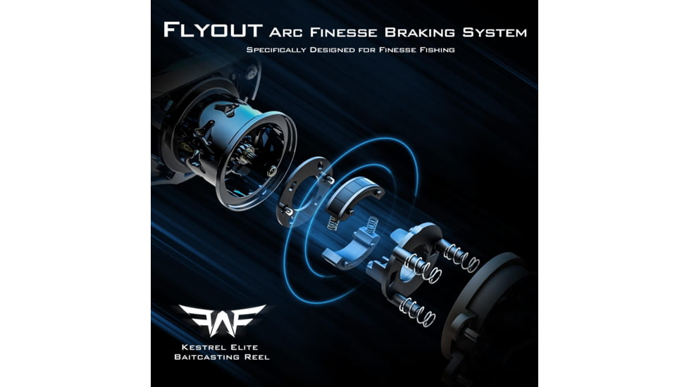 Kast King Kestrel Elite Magnesium Frame BFS Finesse Baitcasting Reel, Right, KKRLCSTKSEBFS84RSCG