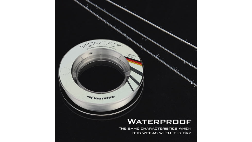 Kast King Kovert Fluorocarbon Fishing Line, Clear, 10 lb/200 yd, KKLIFLOKO200YCL10