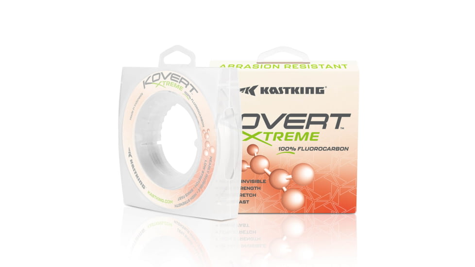 Kast King Kovert Xtreme Fluorocarbon Fishing Line, Clear, 4 lb/200 yd, KKLIFLOKX200YCL4