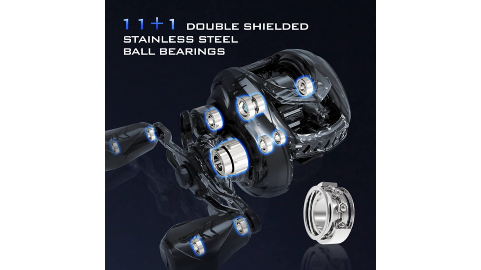 Kast King MegaJaws Elite Baitcasting Reels, Left, 7.2:1, KKRLCSTMJE72LDX