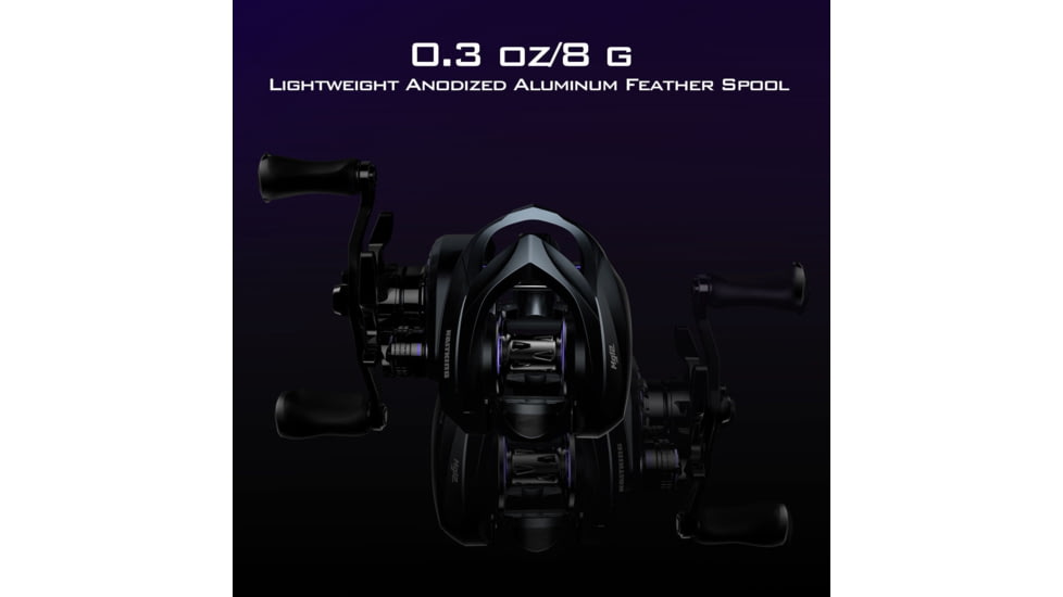 Kast King Mg12 Elite Magnesium Baitcasting Reel, Right, KKRLCSTM1275RDG