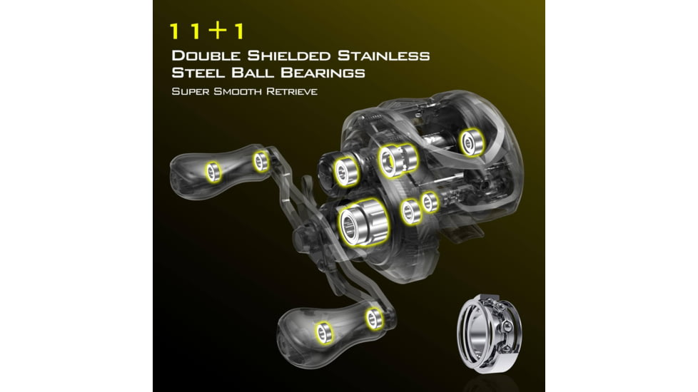 Kast King Skeet Reese Icon Baitcasting Reels, Left, KKRLCSTSR72LGS