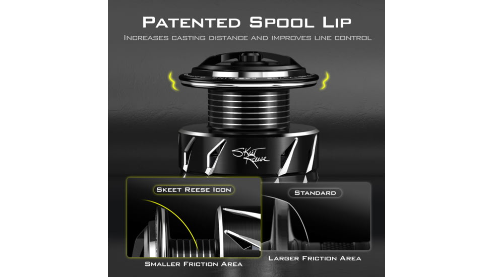 Kast King Skeet Reese Icon Spinning Reel, Size 2000, KKRLSPNSRS20GS