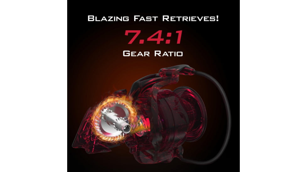 Kast King Speed Demon Elite Spinning Fishing Reel, 7.4:1, 8.7oz, KKRLSPNSDES20BK