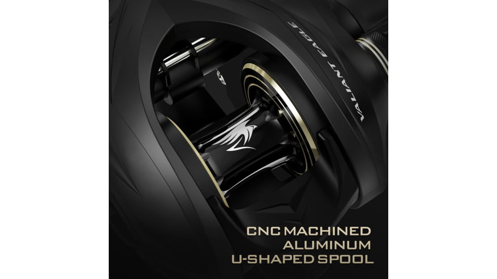 Kast King Valiant Eagle Baitcasting Reel, Left, 8.4:1, KKRLCSTVE2BFS84LBK