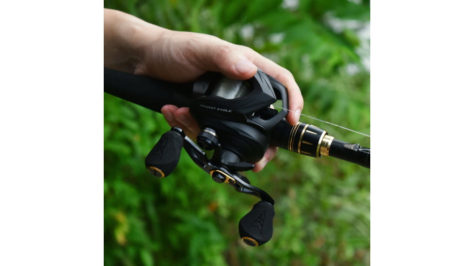 Kast King Valiant Eagle Baitcasting Reel, Left, 8.4:1, KKRLCSTVE2BFS84LBK
