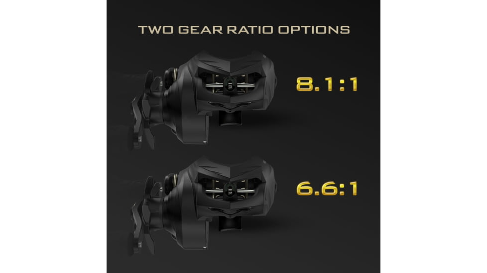 Kast King Valiant Eagle Baitcasting Reel, Left, 8.4:1, KKRLCSTVE2BFS84LBK