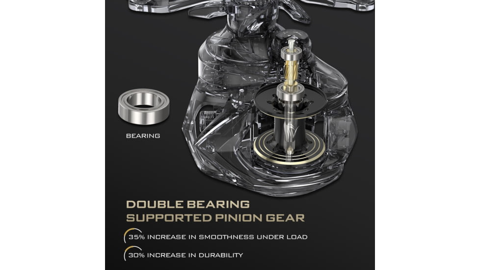 Kast King Valiant Eagle Baitcasting Reel, Left, 8.4:1, KKRLCSTVE2BFS84LBK