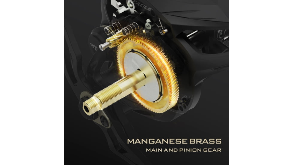 Kast King Valiant Eagle Baitcasting Reel, Left, 8.4:1, KKRLCSTVE2BFS84LBK