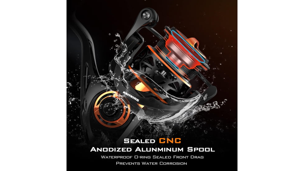 Kast King Zephyr 1000 SFS Fishing Reel, 5.2:1, 5.3oz, KKRLSPNZPSFS10BKC