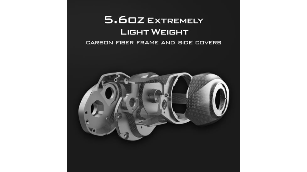 Kast King Zephyr BFS Drag Clicker Baitcasting Reel, Right Handed, KKRLCSTCZPBFSCL72RBK