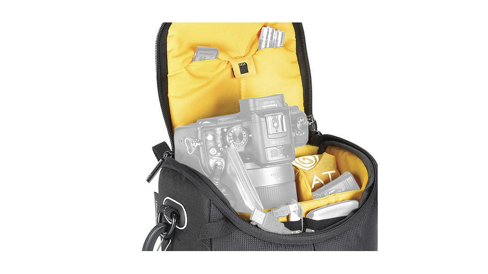 Kata DL LITE Shoulder Bag 437, Black - Compact DSRL w/ Standard Zoom Lens and Accessories