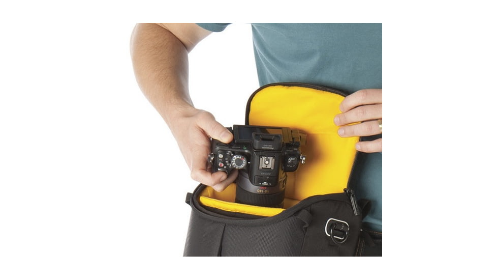 Kata DL LITE Shoulder Bag 439, Black - Compact DSRL w/ Standard Zoom Lens and Extra Accessories