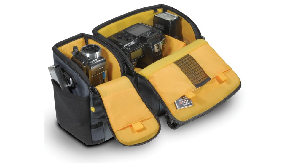 Kata Shoulder bag for stills camera and a video camcorder in a single bag that can be split in two