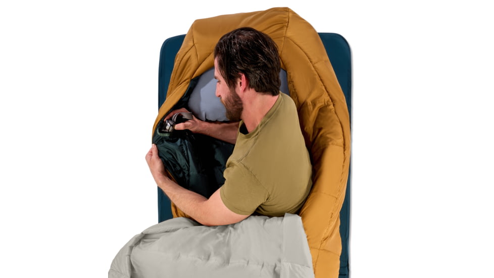 Kelty Eclipse 15 Deg Sleeping Bag, Woodthrush/Turtledove/Green Gables, Short, 35432926SR