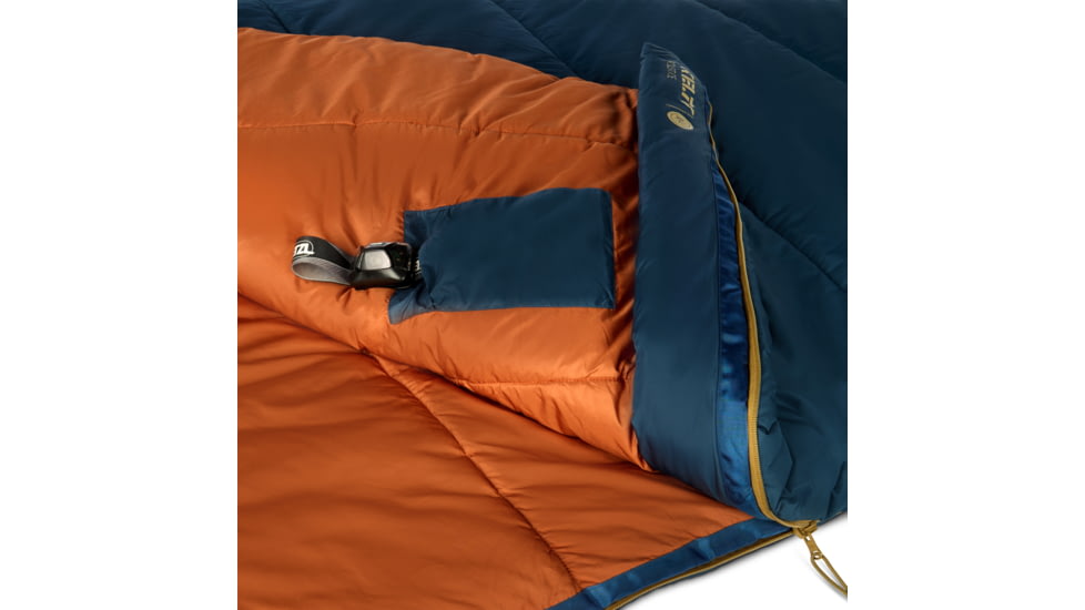 Kelty Solstice 20 Deg Sleeping Bag, Midnight Navy/Woodthrush/Gingerbread, 35432426MNV